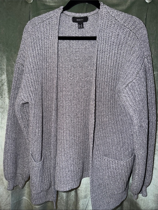 Forever 21 Sweaters - Forever 21 Gray Open-Front Cardigan